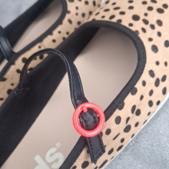 Keds Flats Womens Mary Jane Cow Tan Leather Square Toe Adjustable Buckle 8.5 M - Picture 4 of 15